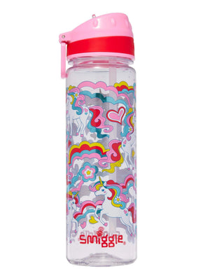 Smiggle - Wild Side 650ml BPA-freie Trinkflasche mit Strohhalm