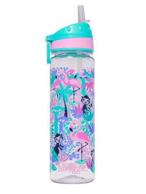 Smiggle - Wild Side 650ml BPA-freie Trinkflasche mit Strohhalm