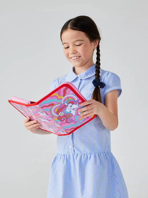 Smiggle – Wild Side Einhorn-Federmäppchen und Schreibwaren-Set