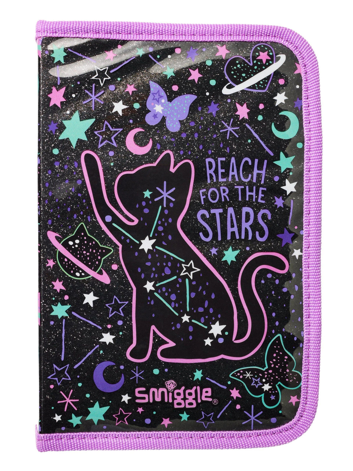 Smiggle – Wild Side Einhorn-Federmäppchen und Schreibwaren-Set