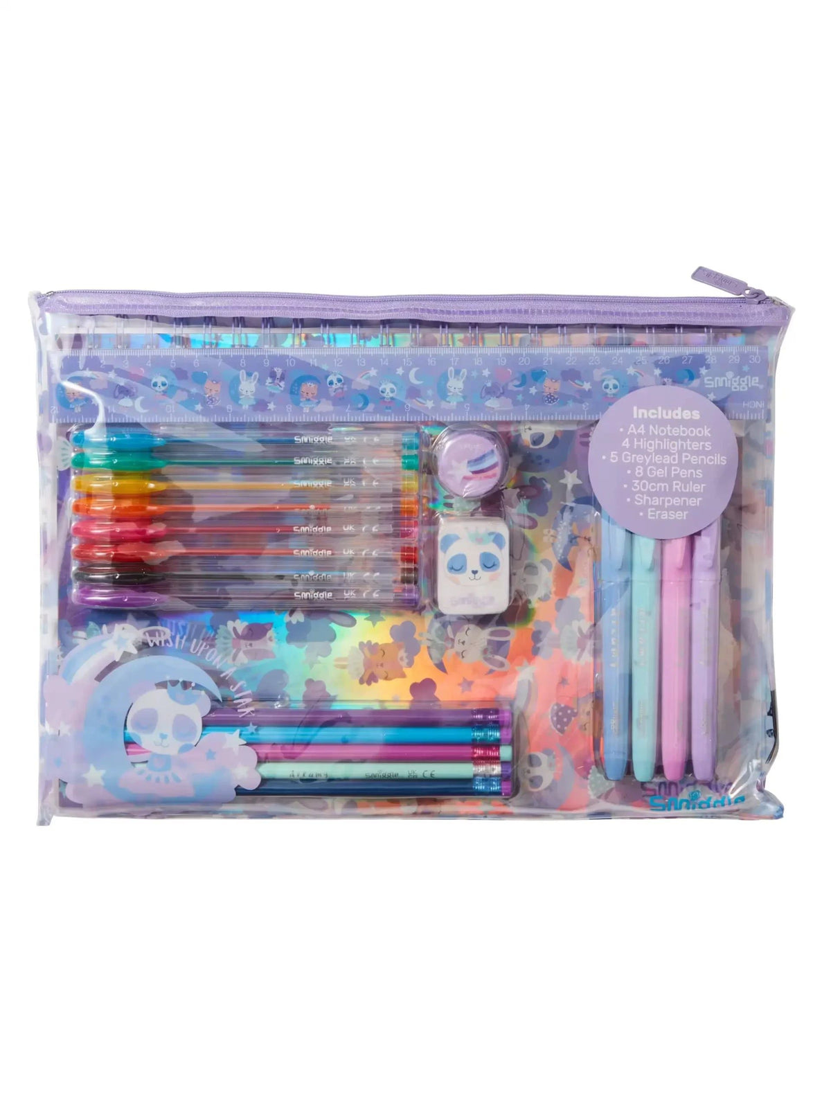 Smiggle – Wish A4-Notizbuch und Briefpapier-Set