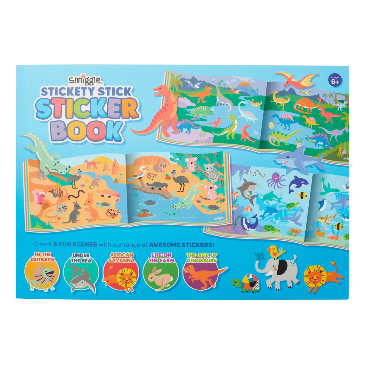 Smiggle – Klebestift-Stickerbuch