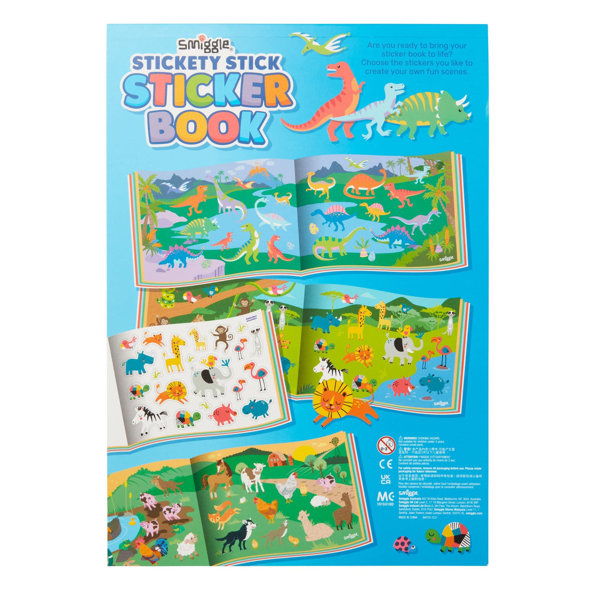 Smiggle – Klebestift-Stickerbuch