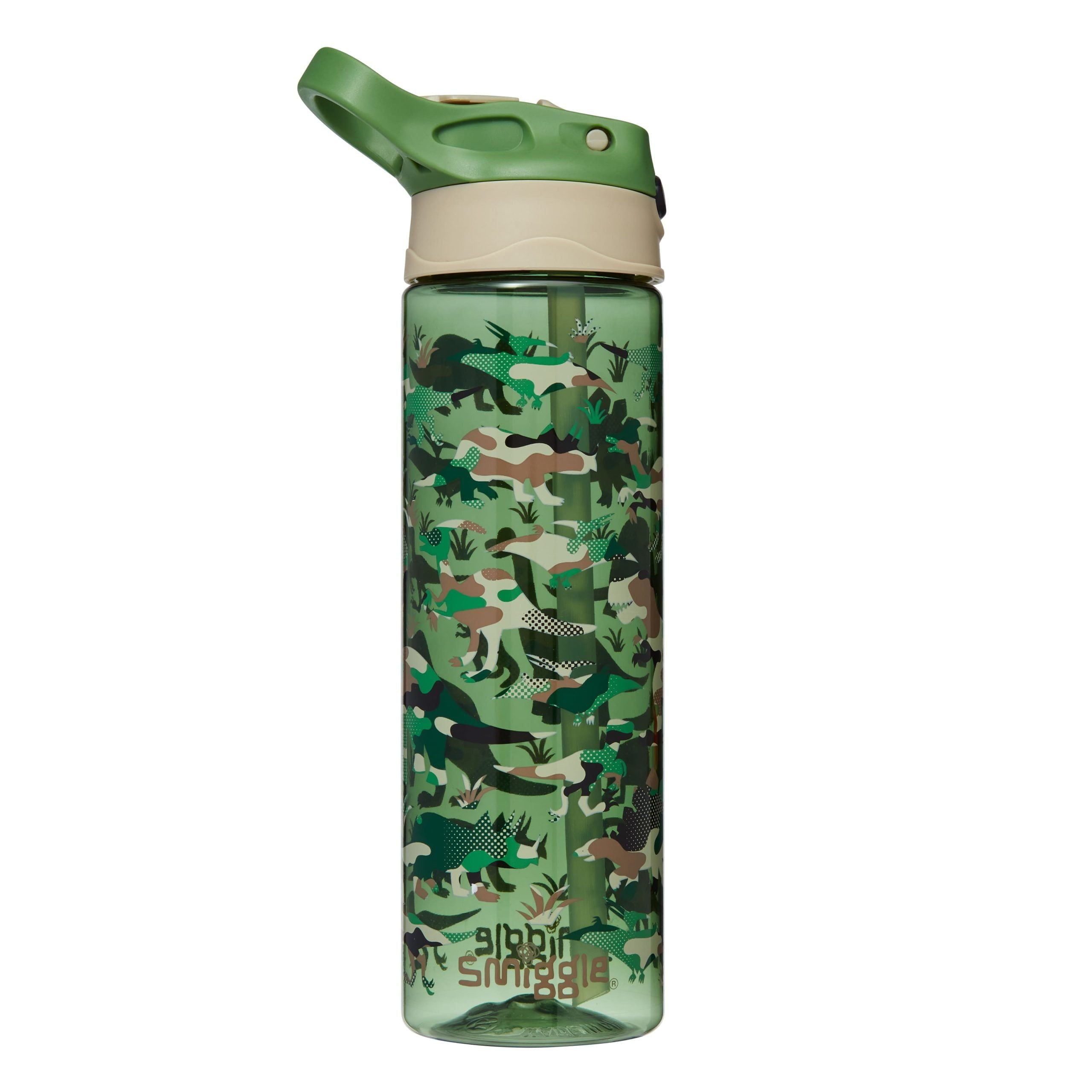 Smiggle – Ziggy 630 ml Wasserflasche mit verstecktem Strohhalm