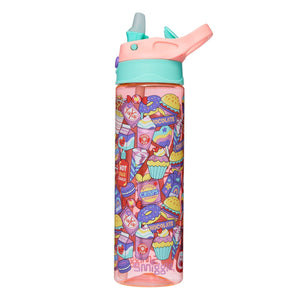 Smiggle – Ziggy 630 ml Wasserflasche mit verstecktem Strohhalm