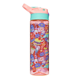 Smiggle – Ziggy 630 ml Wasserflasche mit verstecktem Strohhalm