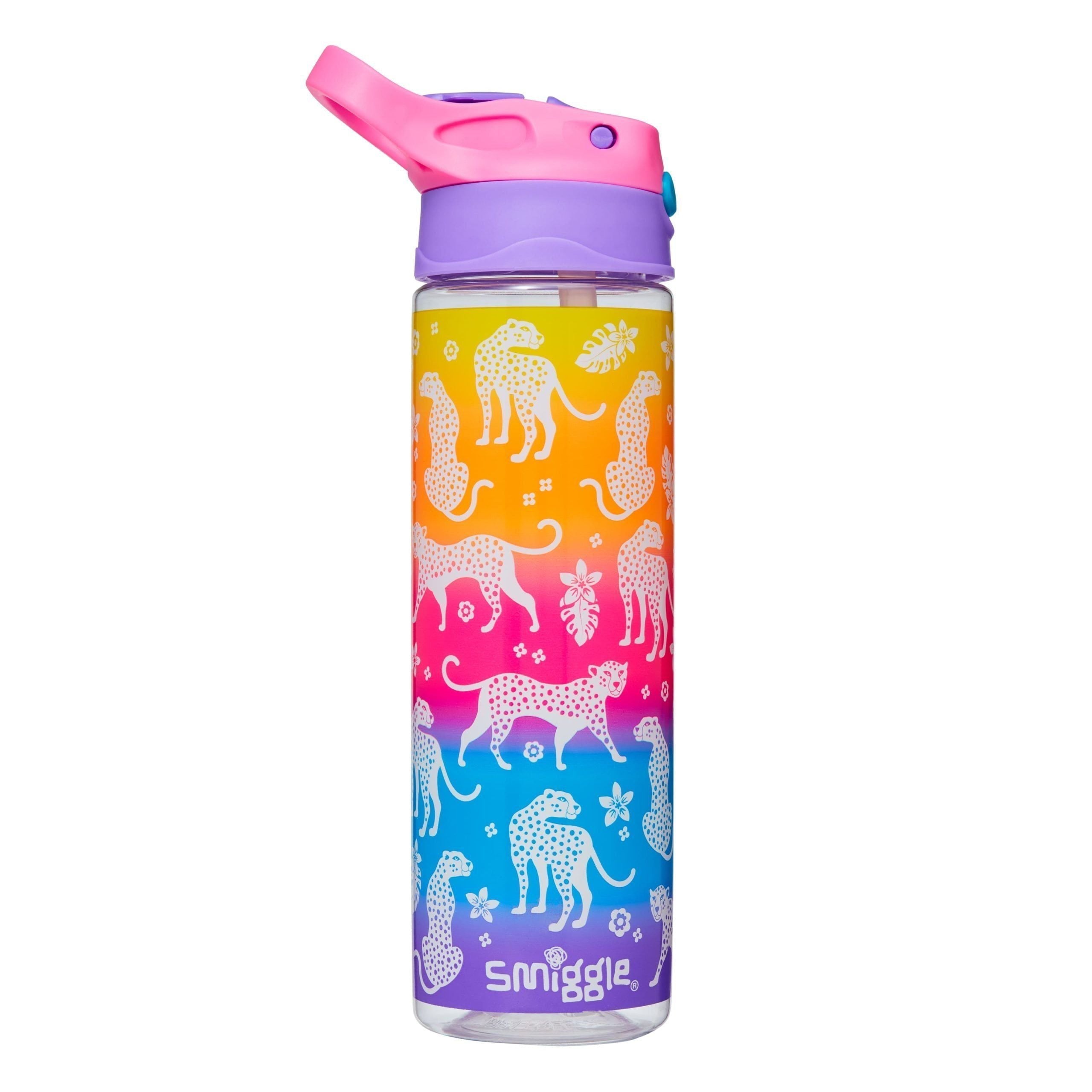 Smiggle – Ziggy 630 ml Wasserflasche mit verstecktem Strohhalm