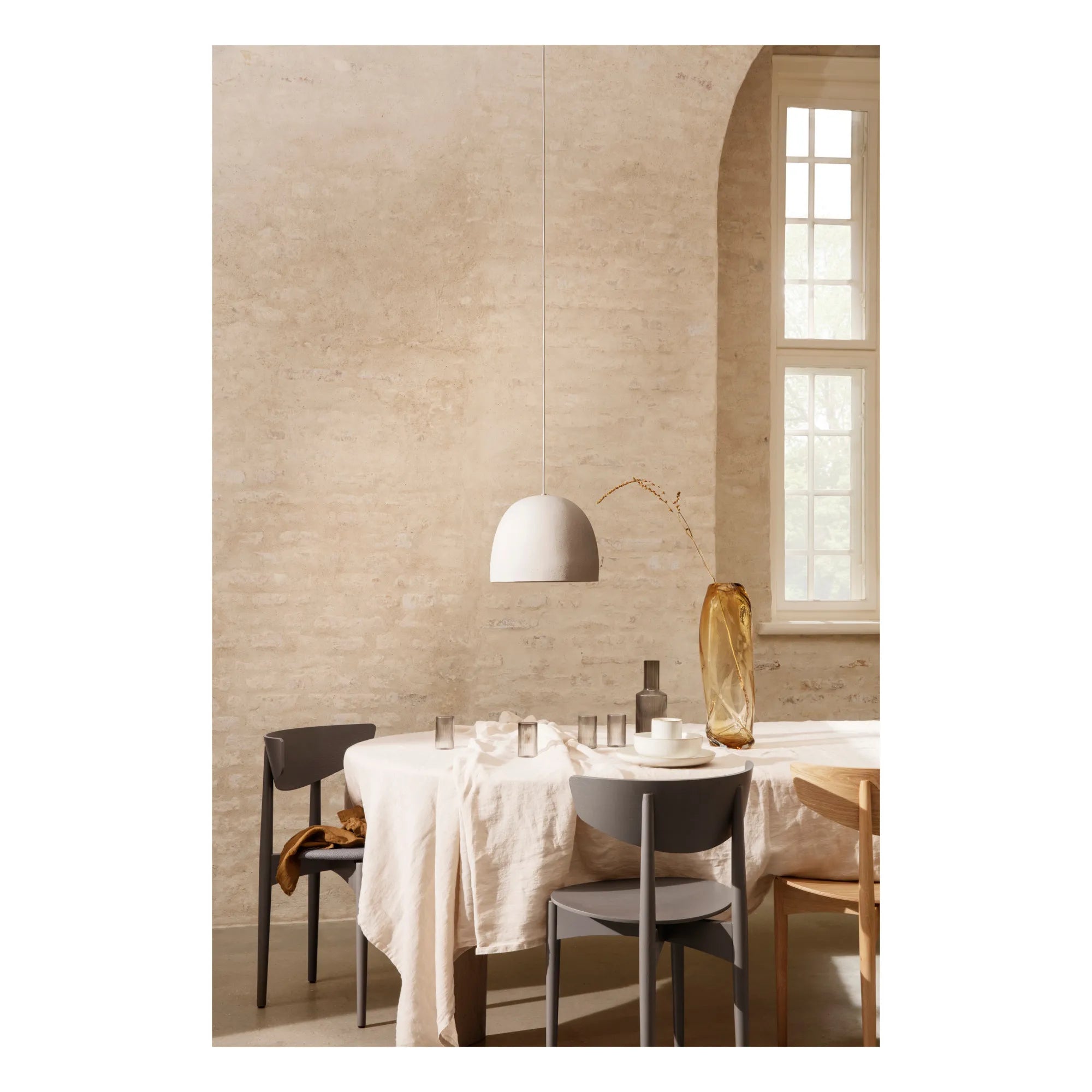Ferm Living - Speckle Keramik-Pendelleuchte | Gebrochenes Weiß
