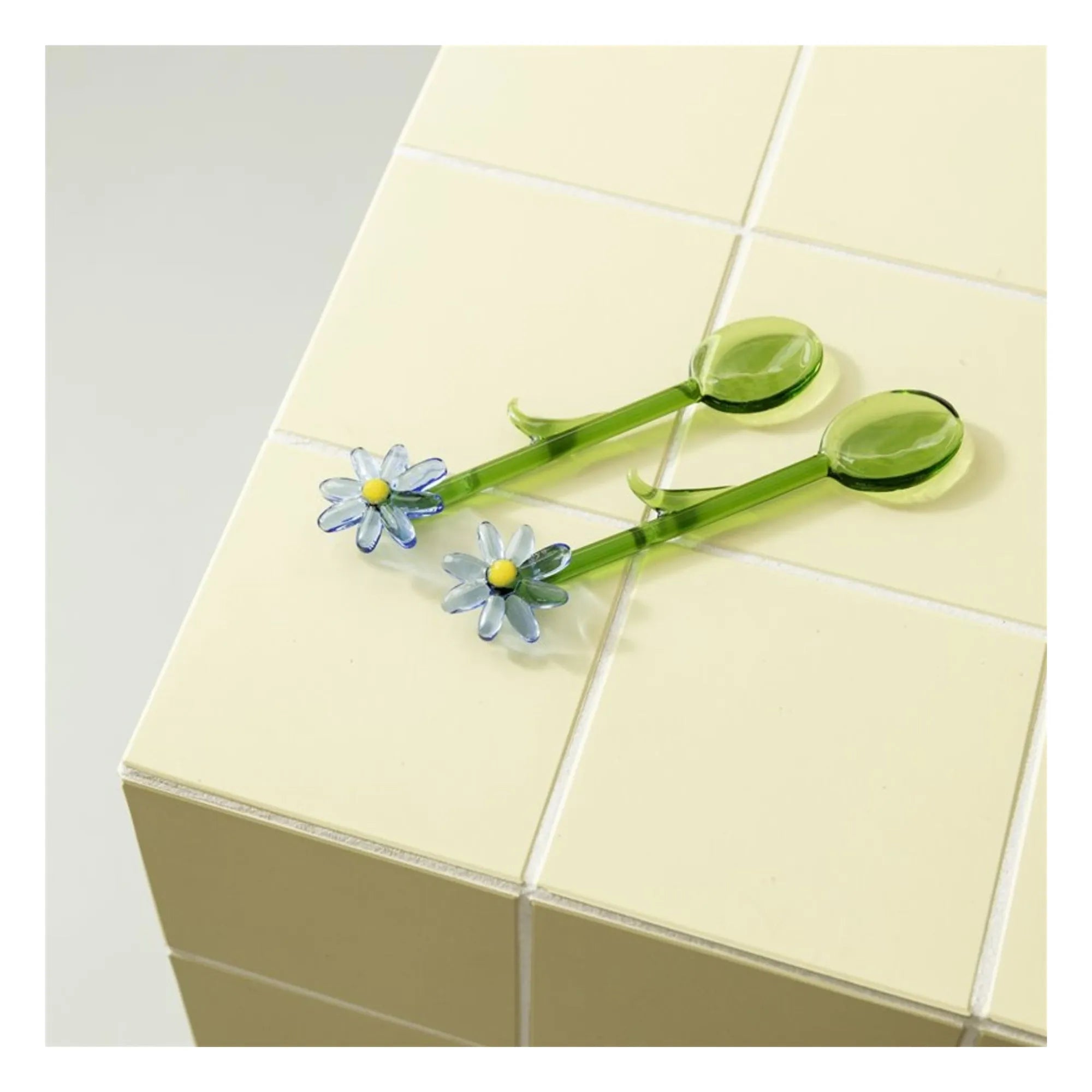 &Klevering - Löffel Flora - 2er Set | Blau