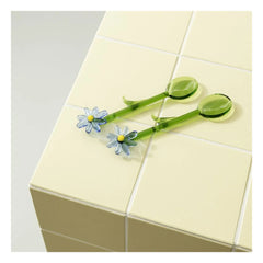 &Klevering - Löffel Flora - 2er Set | Blau