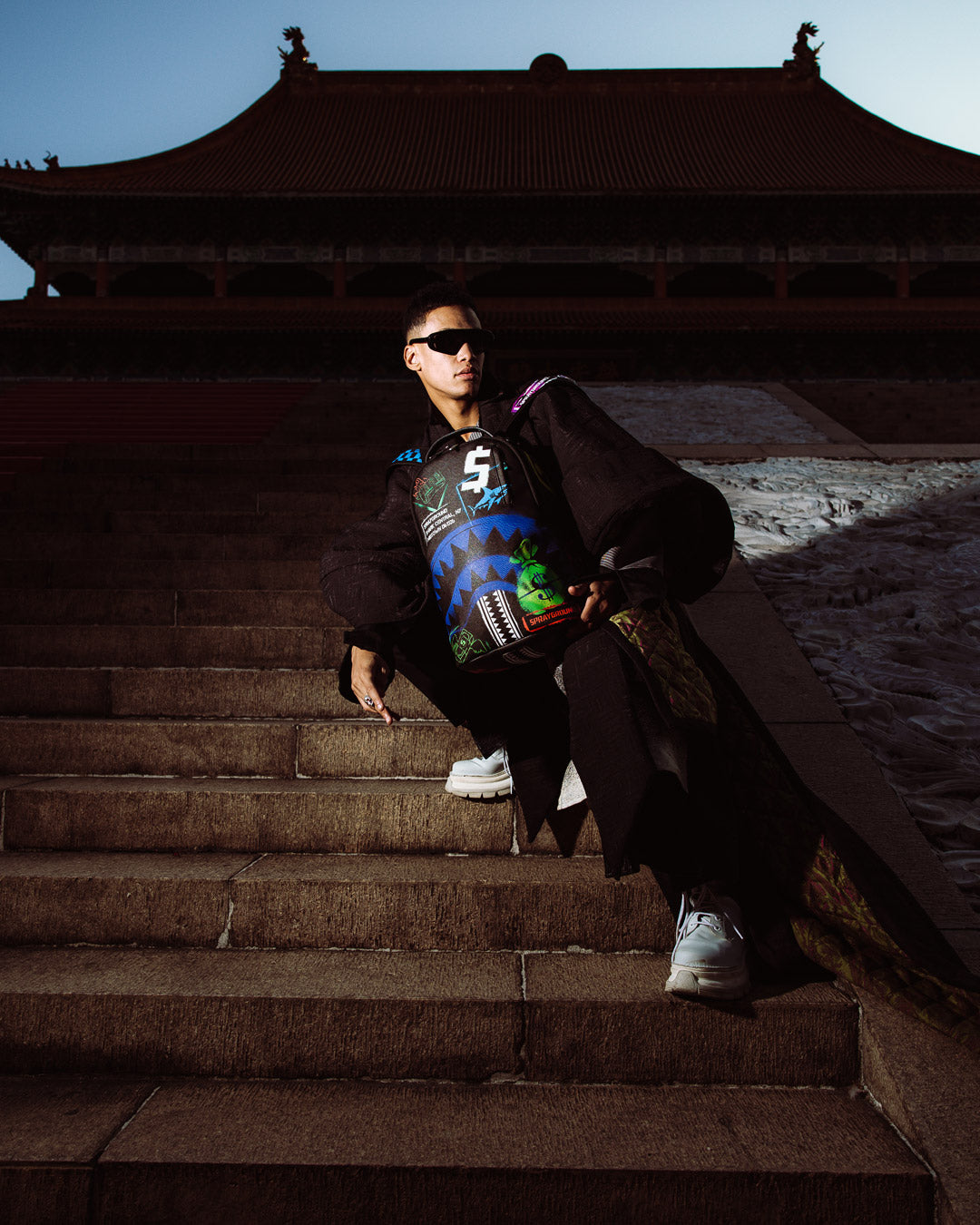 Sprayground - Shark Central X Dlxsv Sırt Çantası Outlet