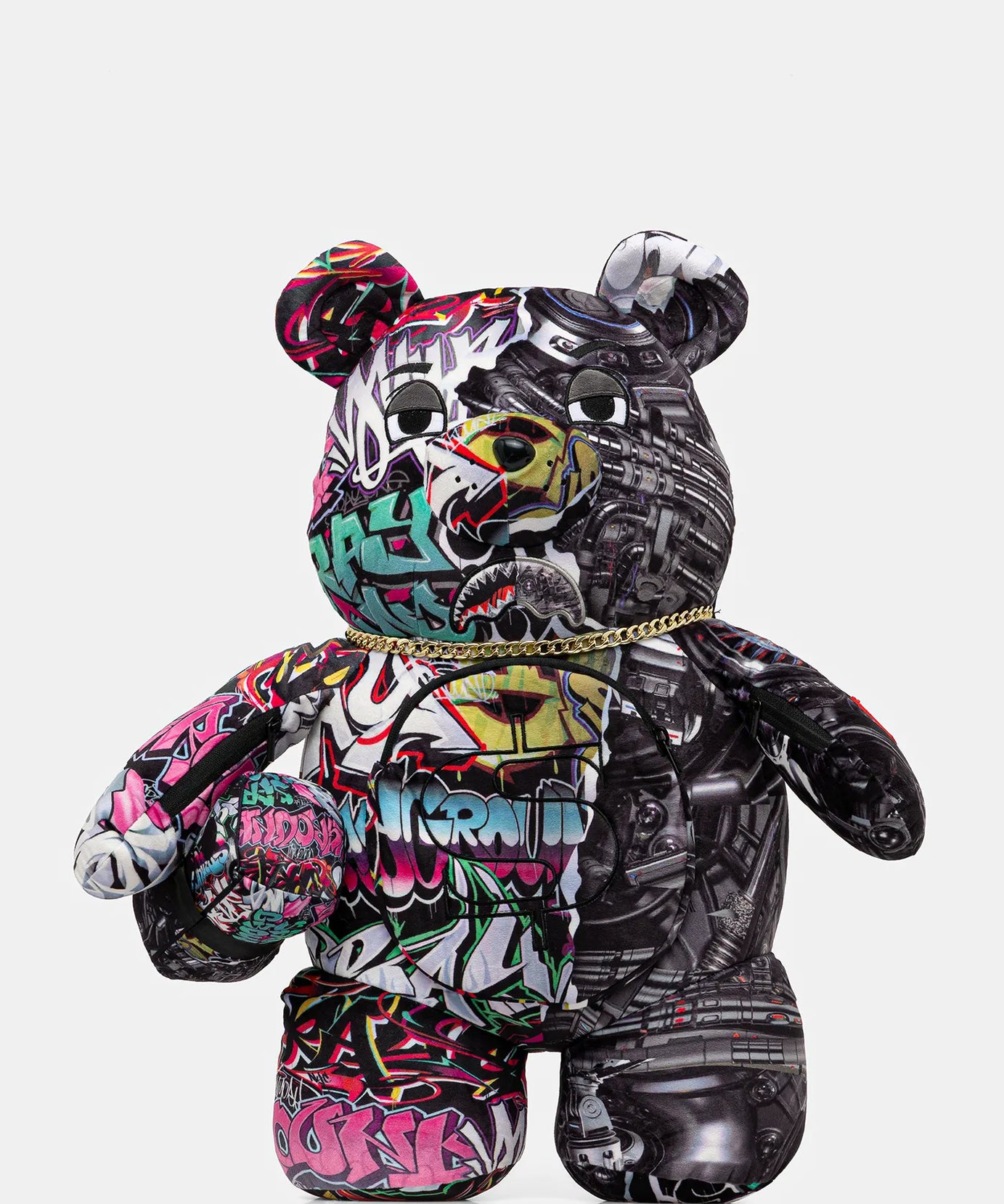 Sprayground - Geteilte Cybershark Geldbär Teddy Rucksack