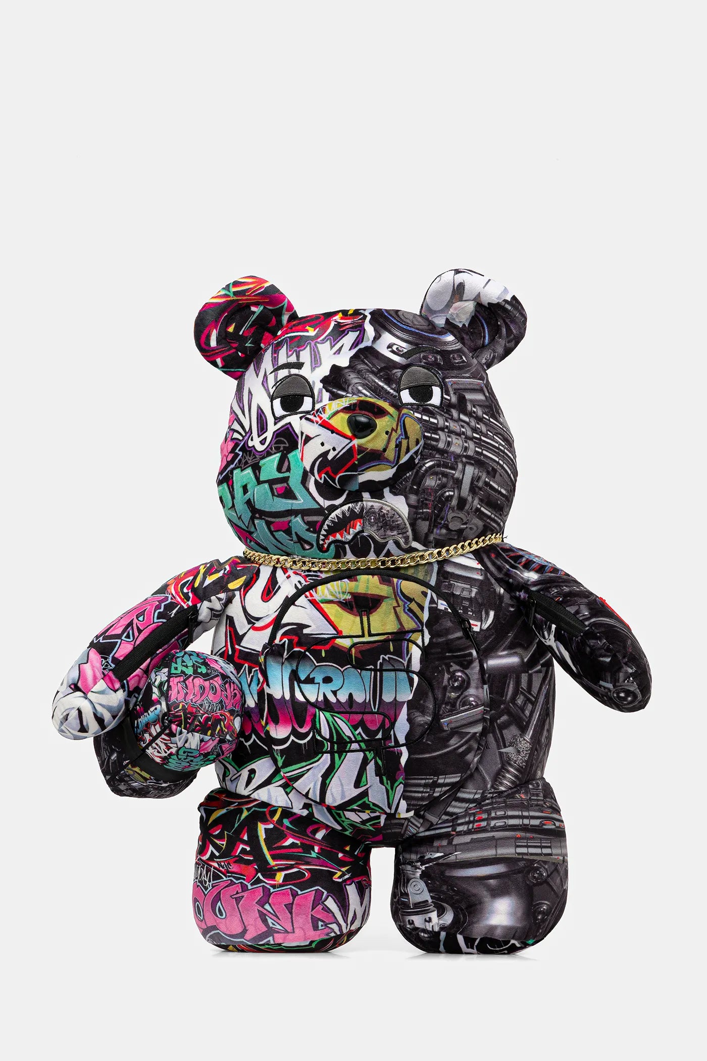 Sprayground - Split Cybershark Para Ayısı Teddy Sırt Çantası