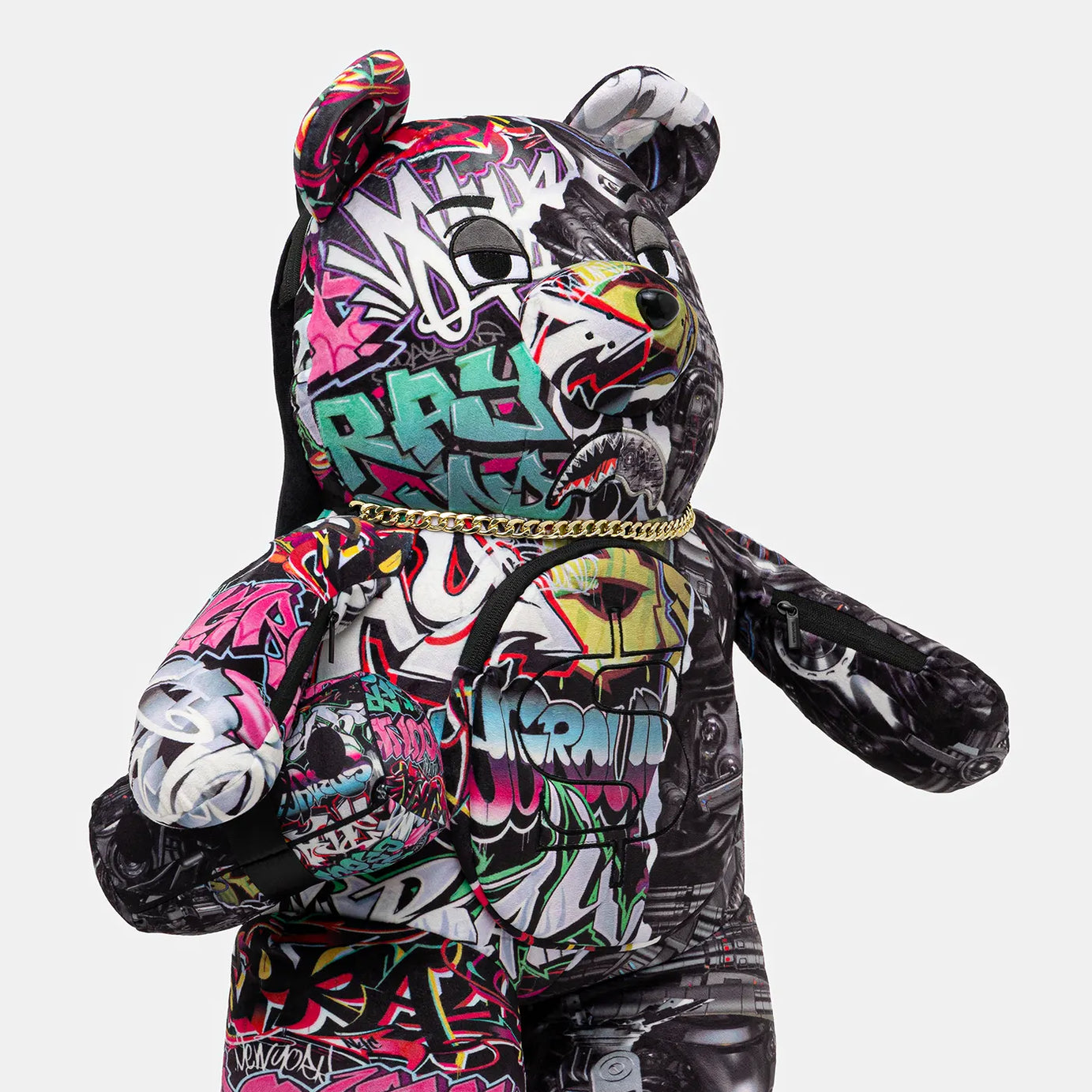 Sprayground - Split Cybershark Para Ayısı Teddy Sırt Çantası