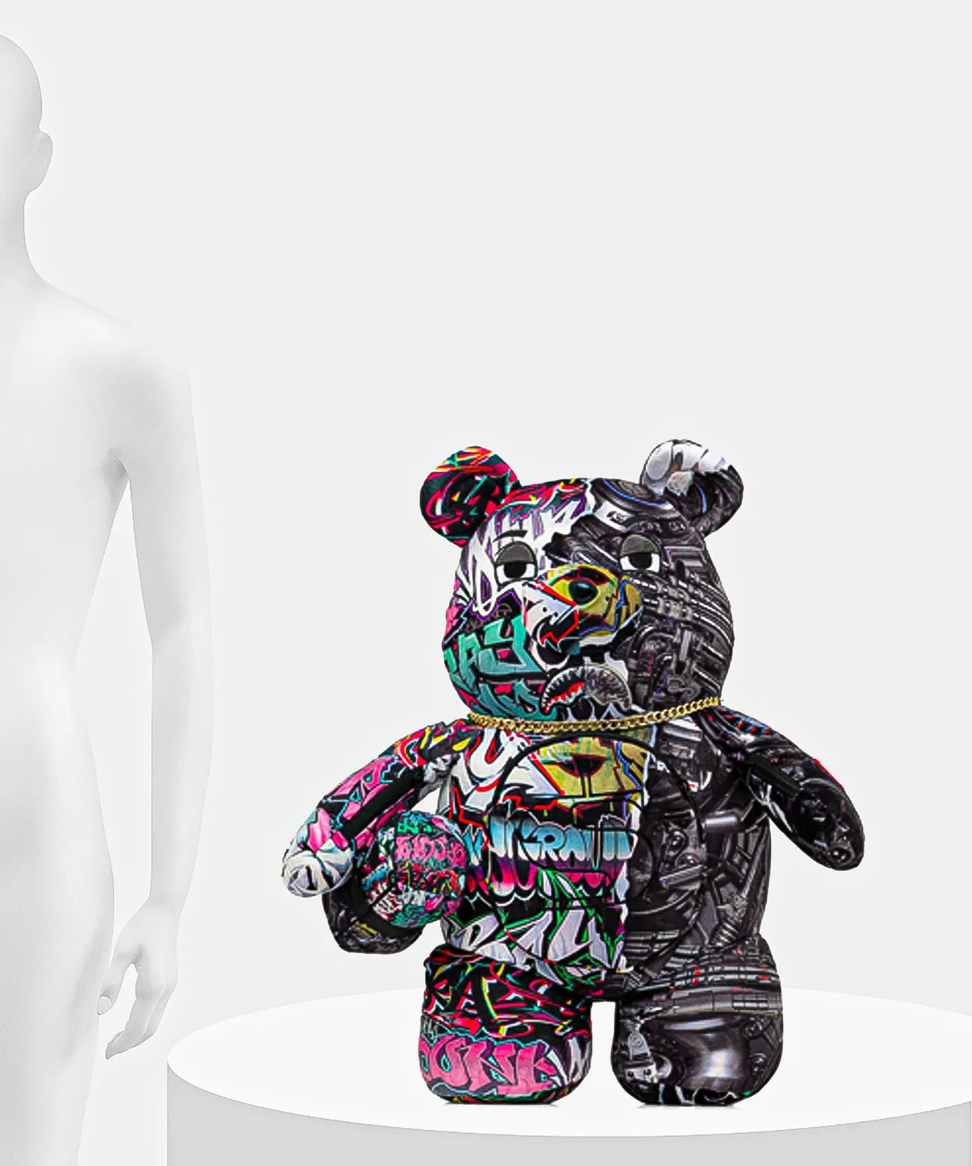 Sprayground - Geteilte Cybershark Geldbär Teddy Rucksack