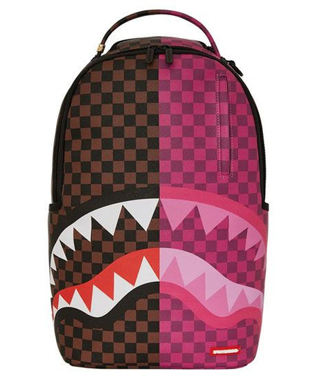 Sprayground - Split Sip Pink Kariert Dlxsv Rucksack