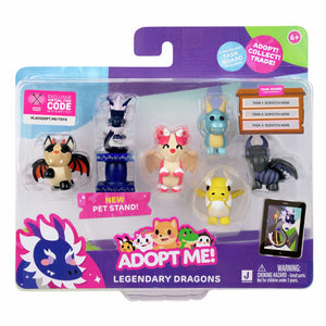 Squishmallows - Adopt Me! 6er Pack legendäre Drachen Spielfiguren