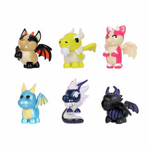 Squishmallows - Adopt Me! 6er Pack legendäre Drachen Spielfiguren