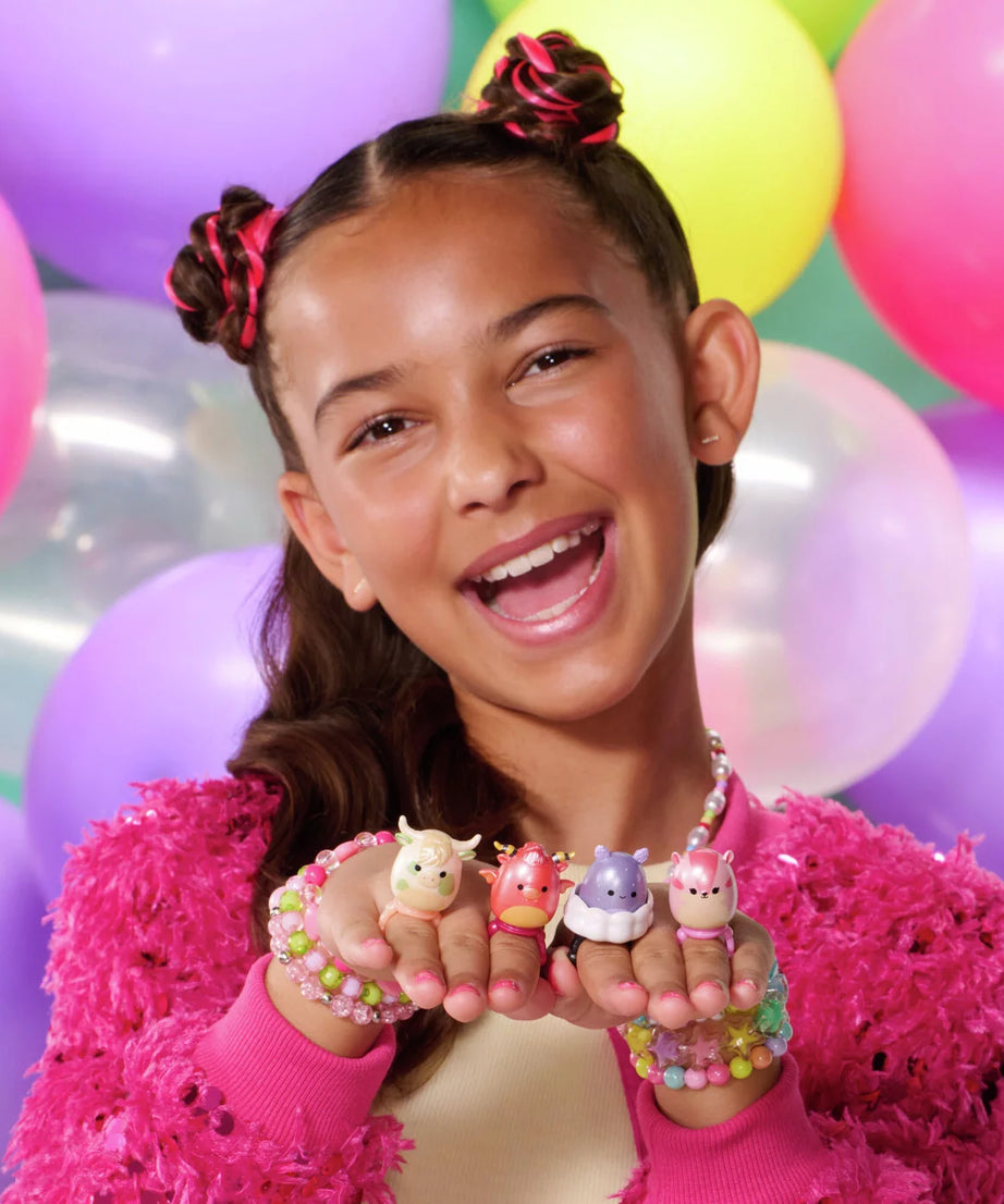 Squishmallows - Squish-a-longs 14 Figuren + Ring Set + 4 Zubehör Sonderedition Spielzeug