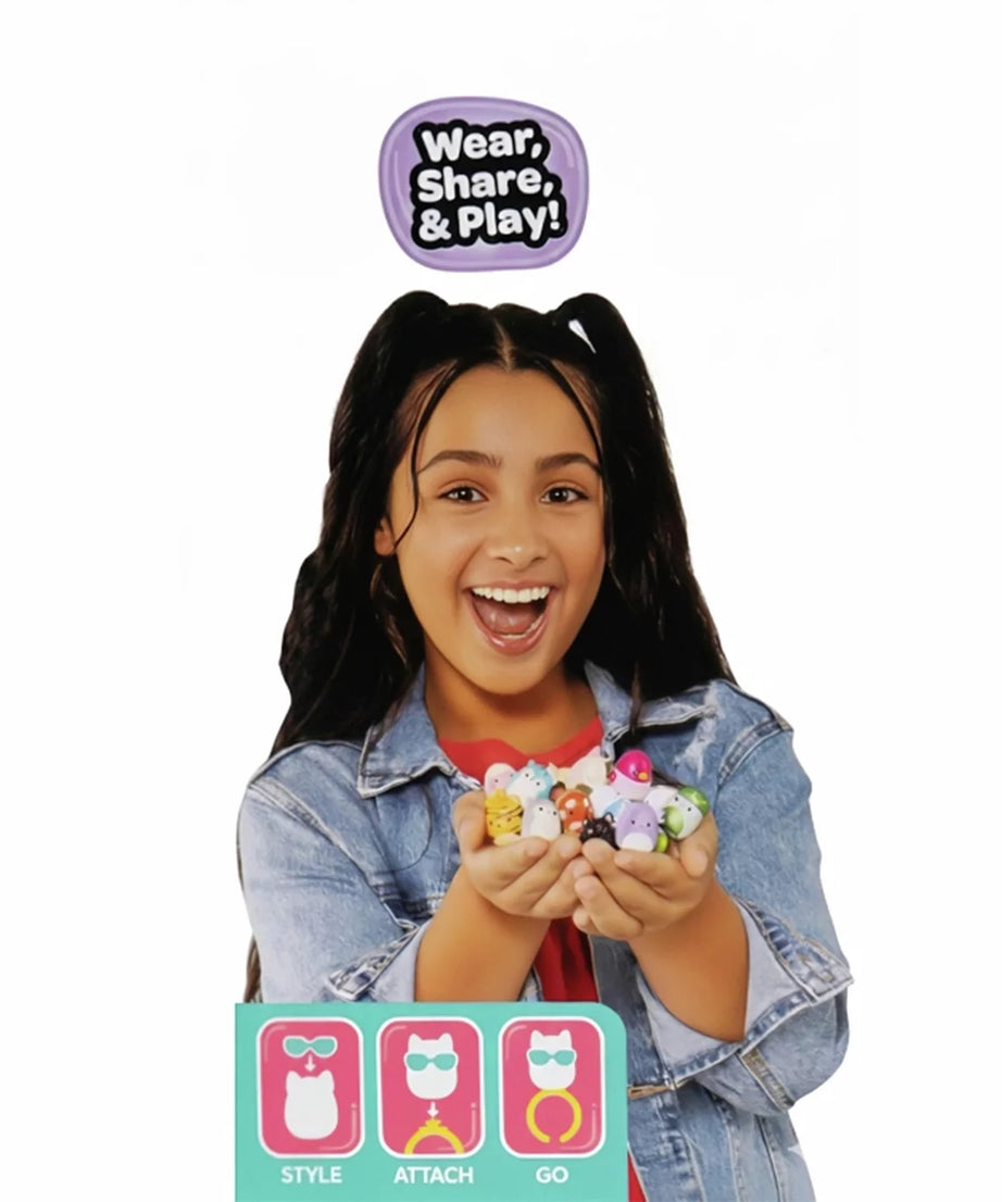 Squishmallows - Squish-a-longs 14 Figuren + Ring Set + 4 Zubehör Sonderedition Spielzeug