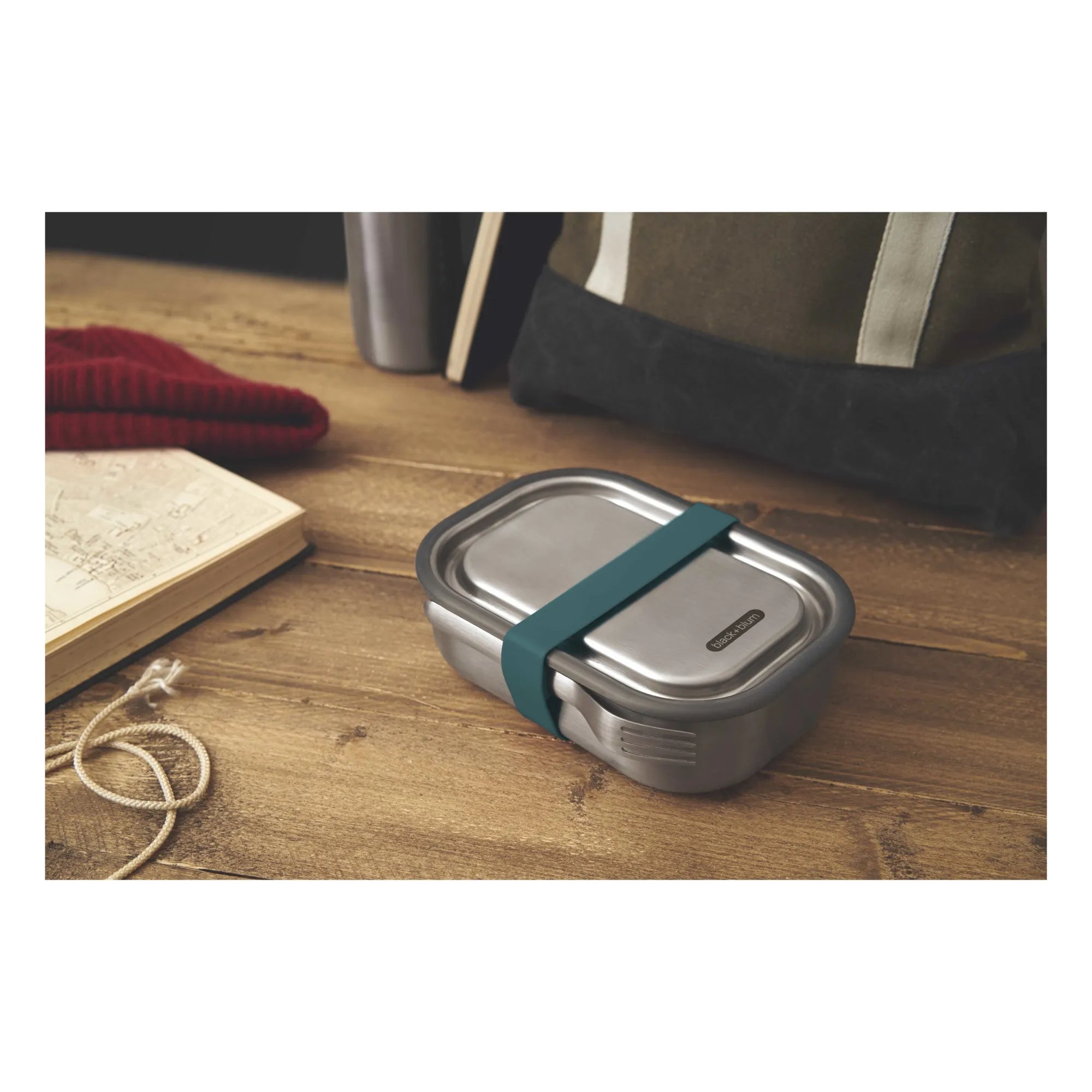Black + Blum - Blaue Edelstahl-Lunchbox