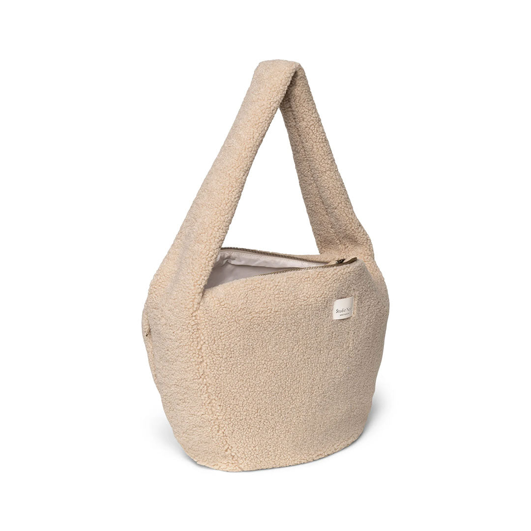 Studio Noos Ecru Teddy Cross Body Bag - Ecru-Mini Bags-Ecru-34 x 48cm | Natural Baby Shower