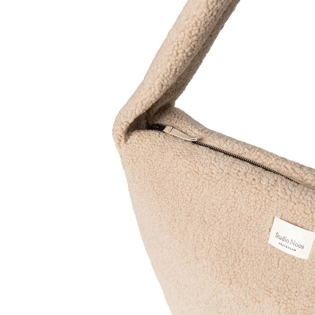 Studio Noos Ecru Teddy Cross Body Bag - Ecru-Mini Bags-Ecru-34 x 48cm | Natural Baby Shower