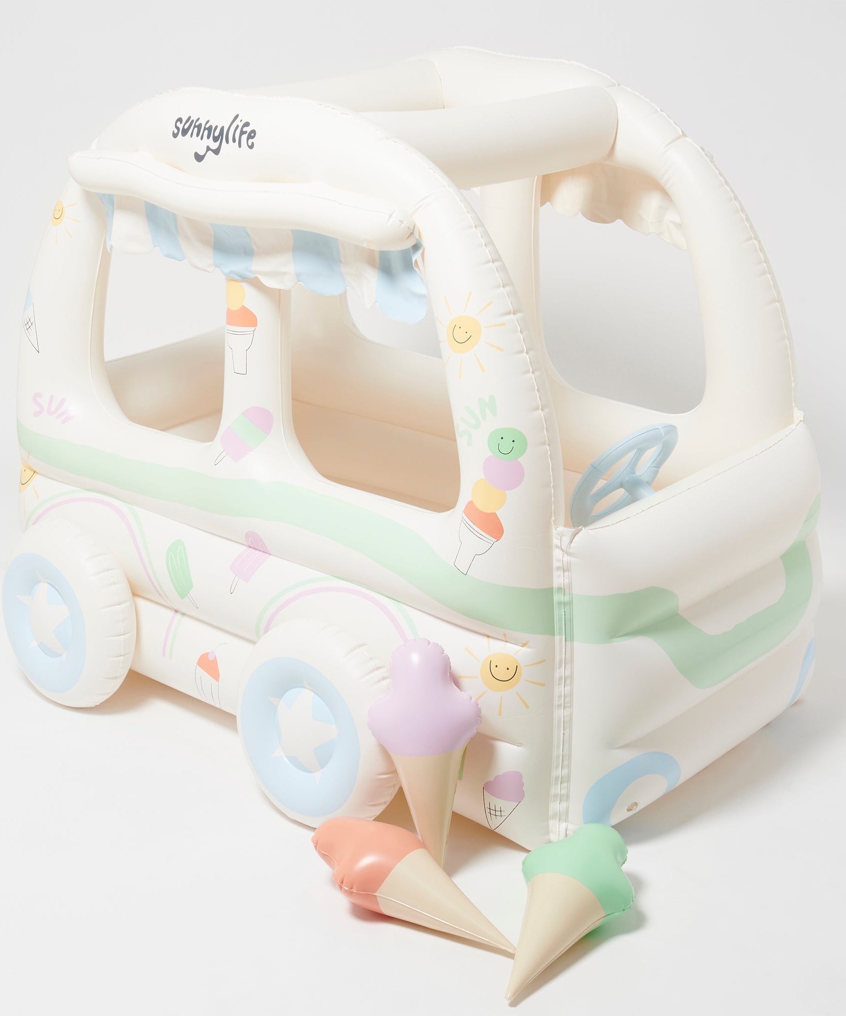 Sunnylife - Kinder Strand- und Garten aufblasbares Eisdielen-Spielset