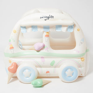 Sunnylife - Aufblasbares Eiswagen-Spielset für Strand und Garten