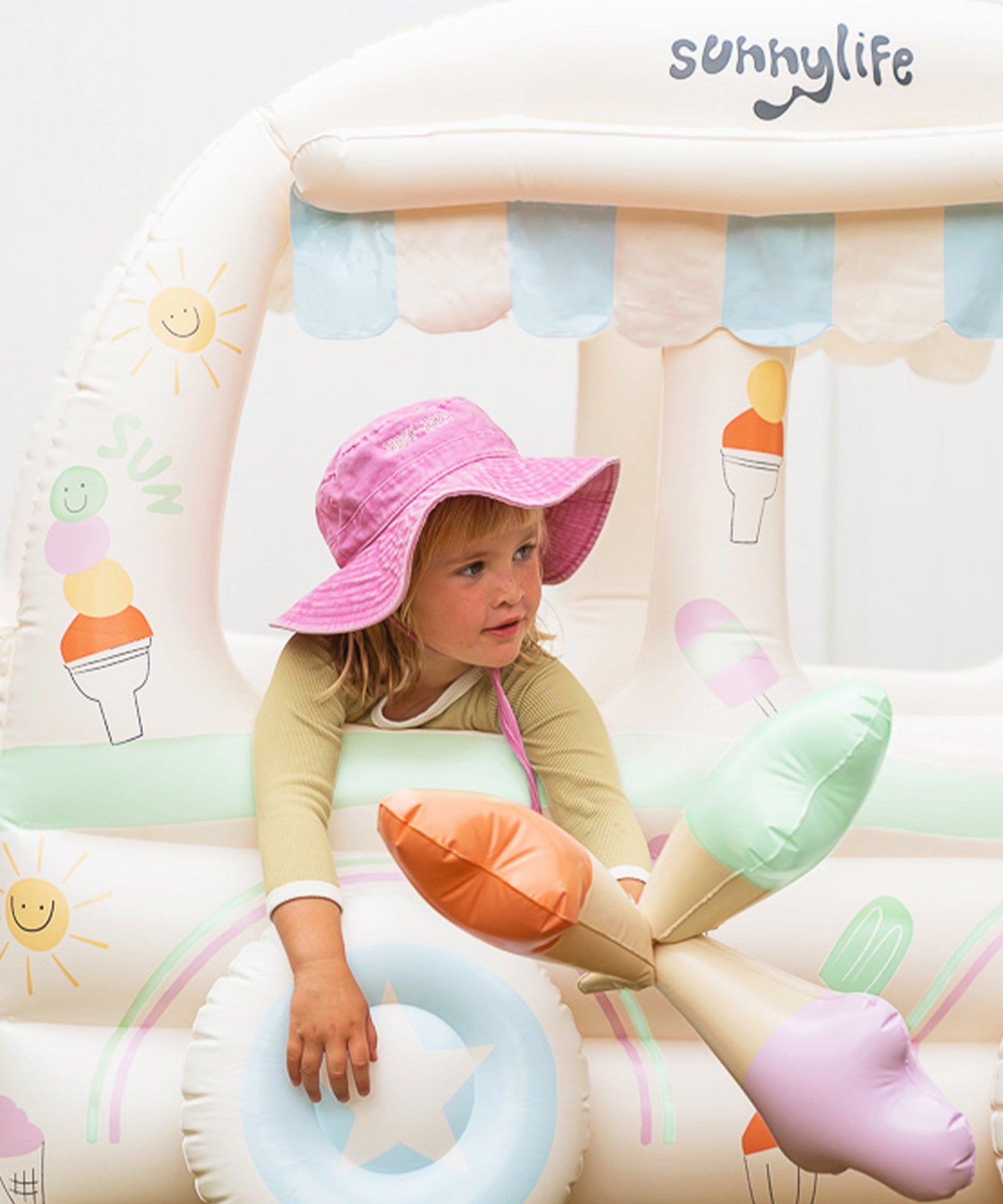 Sunnylife - Kinder Strand- und Garten aufblasbares Eisdielen-Spielset