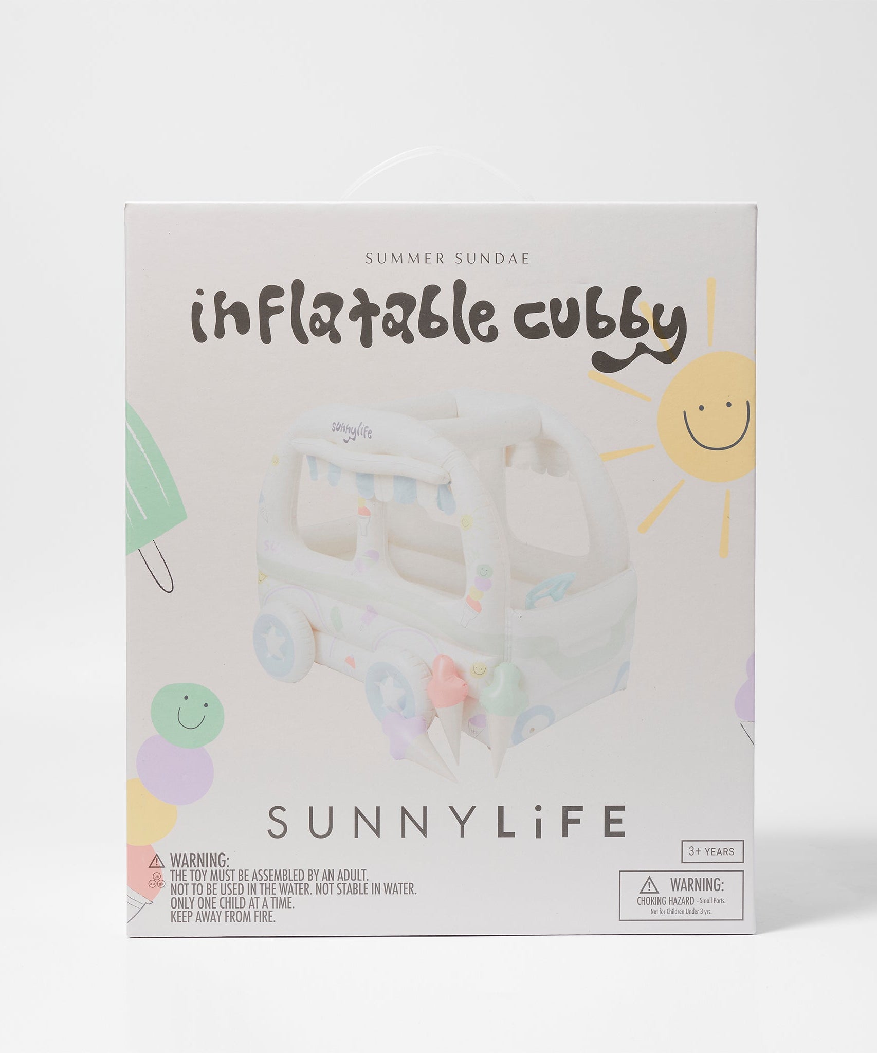 Sunnylife - Kinder Strand- und Garten aufblasbares Eisdielen-Spielset