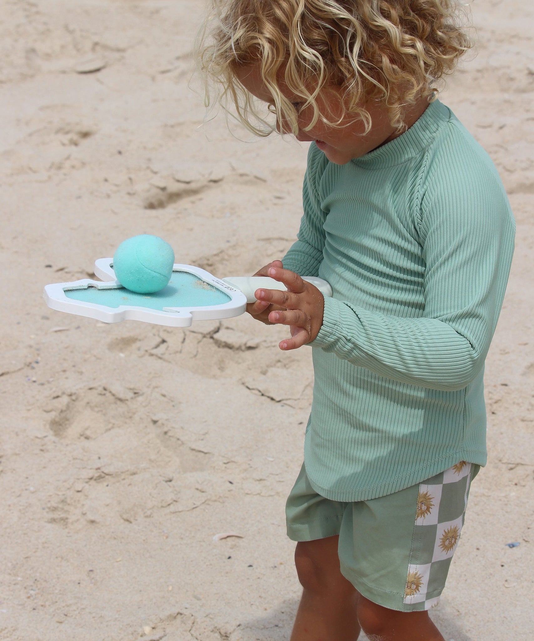 Sunnylife - Kinder Strand Klebe-Tennis-Schläger Set