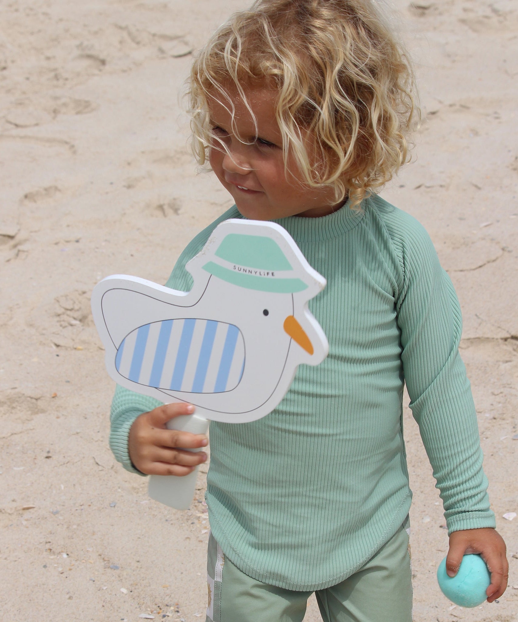 Sunnylife - Kinder Strand Klebe-Tennis-Schläger Set