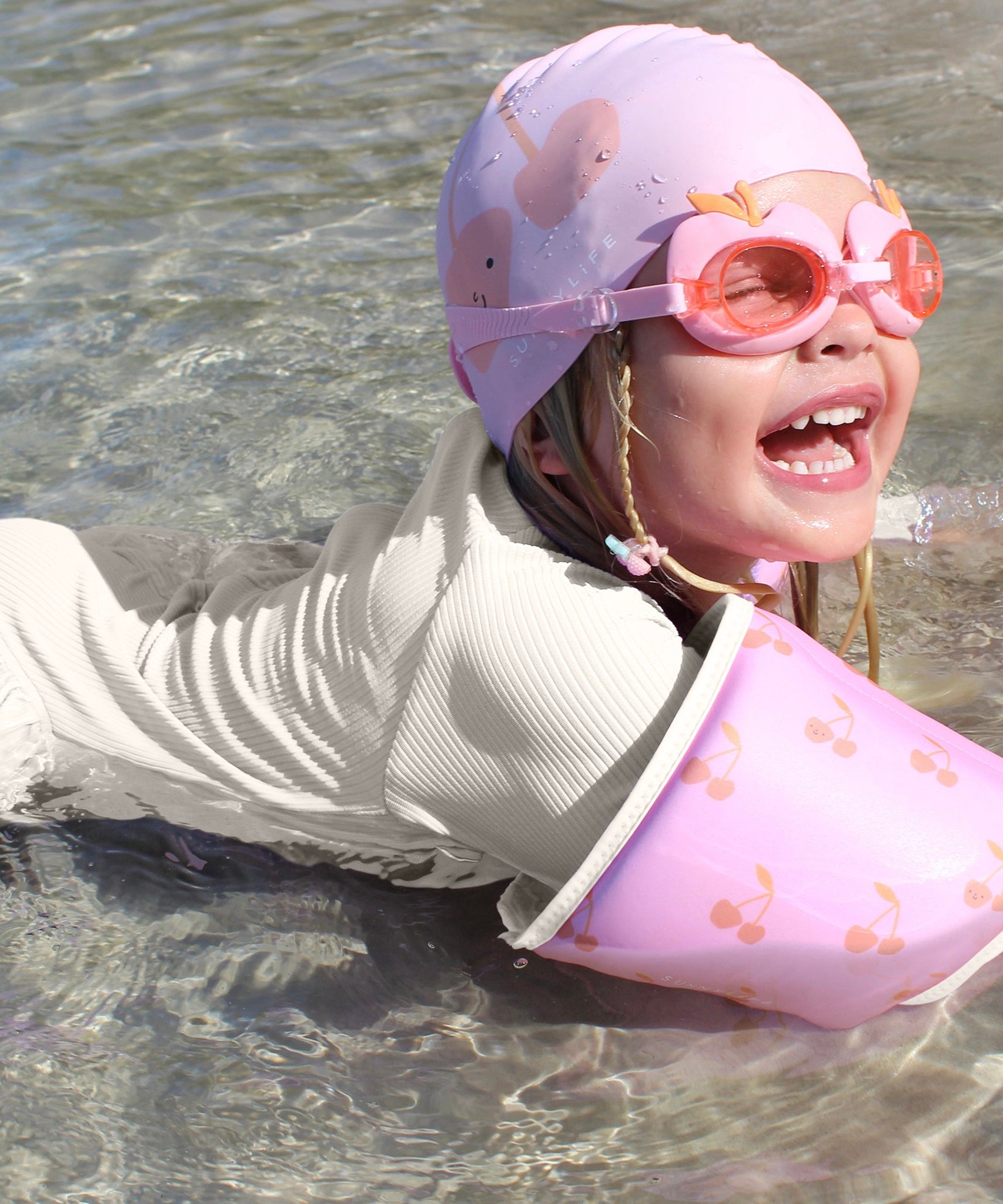 Sunnylife - Kinder Schwimmflügel mit Kirschmotiv