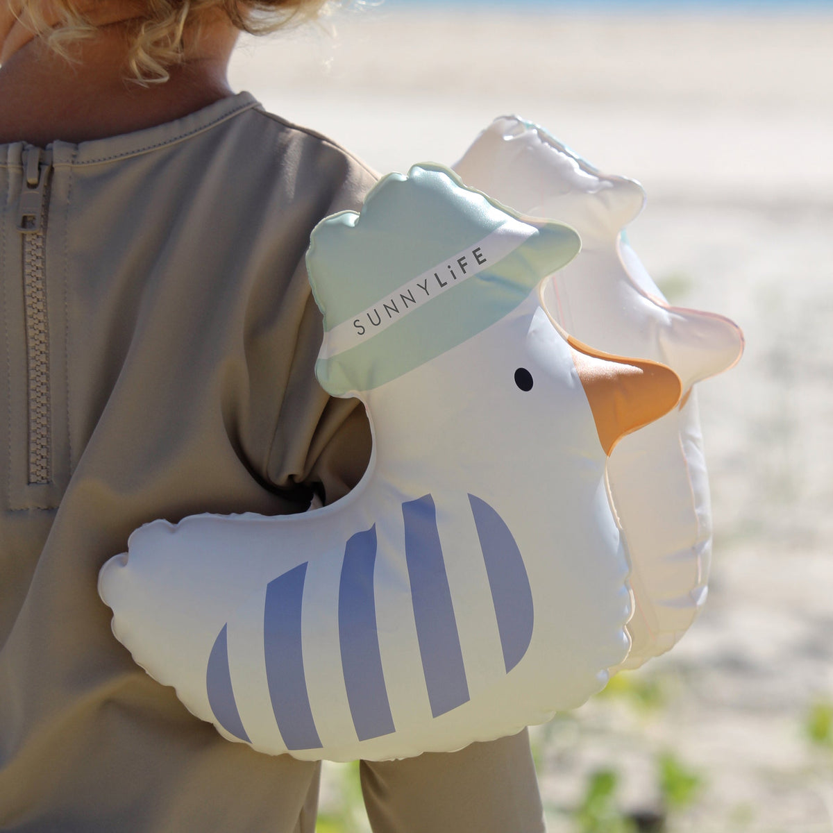 Sunnylife – Aufblasbare Schwimmflügel für Kinder Sammy die Möwe