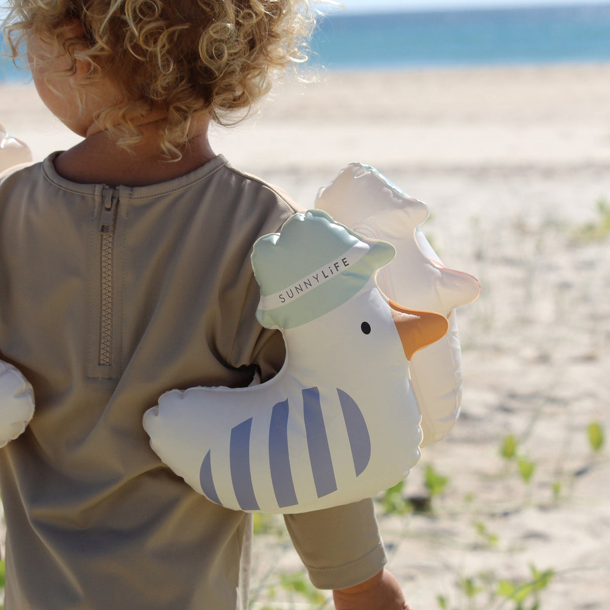 Sunnylife – Aufblasbare Schwimmflügel für Kinder Sammy die Möwe
