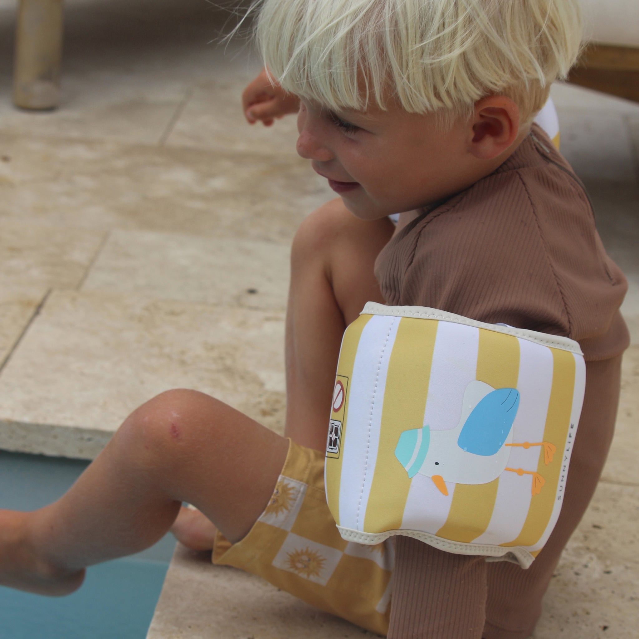 Sunnylife – Aufblasbare Schwimmflügel für Kinder Sammy die Möwe