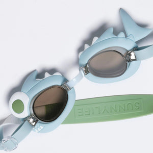 Sunnylife - Khaki Shark Kinder-Schwimmbrille