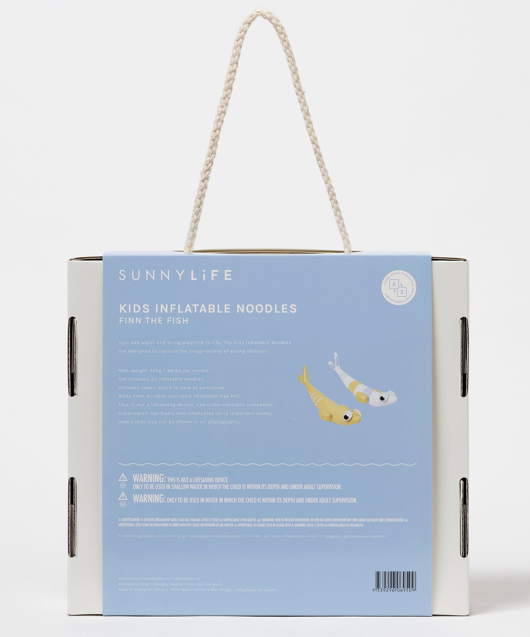 Sunnylife - Balık Finn Aufblasbares Meer- und Pool-Schwimmzubehör