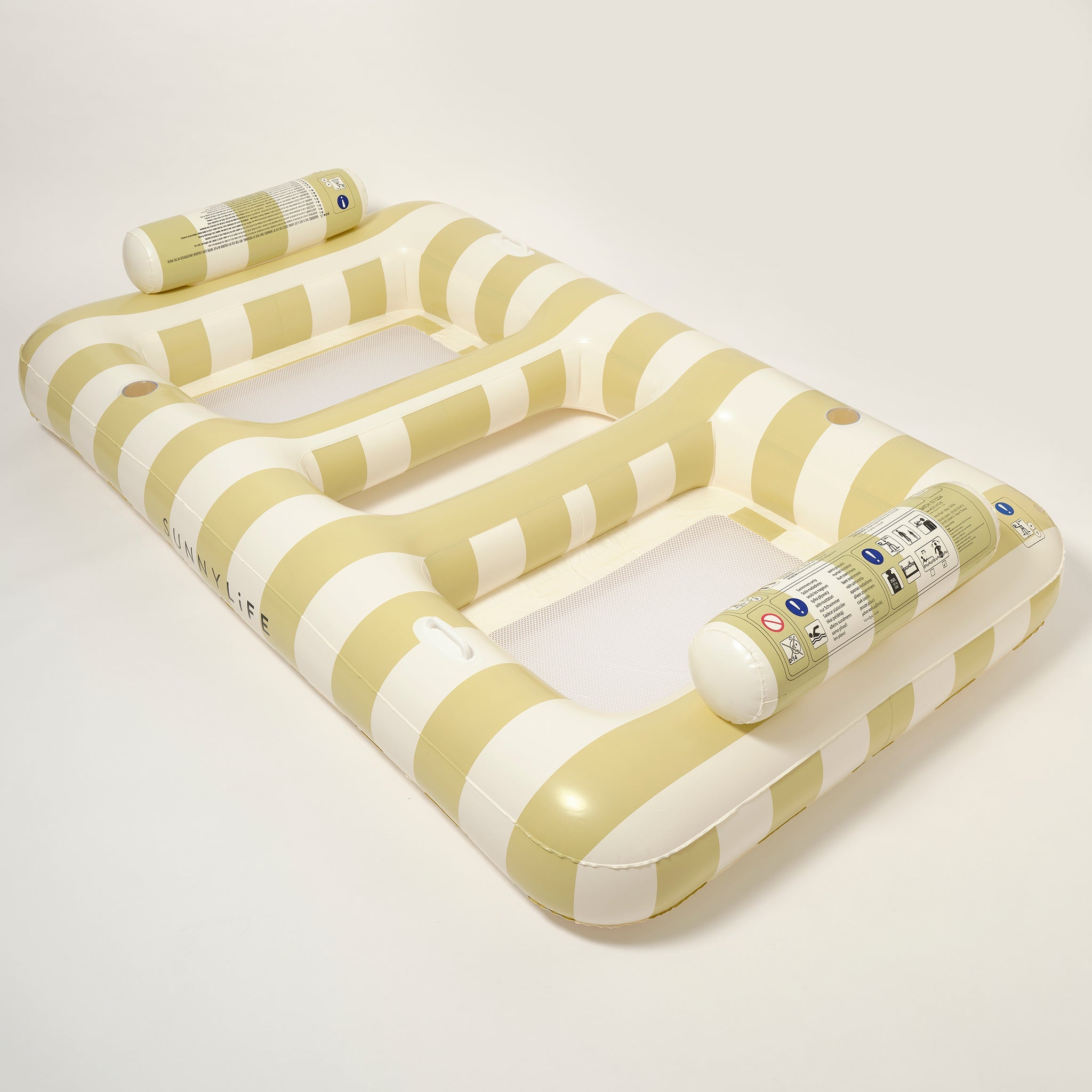 Sunnylife - Casa Sand Stripe Doppel-Meer- und Poolmatratze