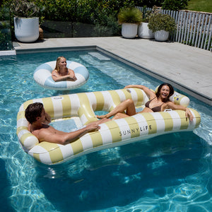 Sunnylife - Casa Sand Stripe Doppelte Strand- und Poolliege