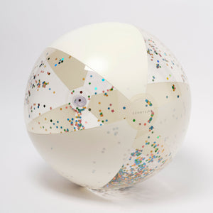 Sunnylife – Aufblasbarer Glitzer-Strandball „Cotton Candy“