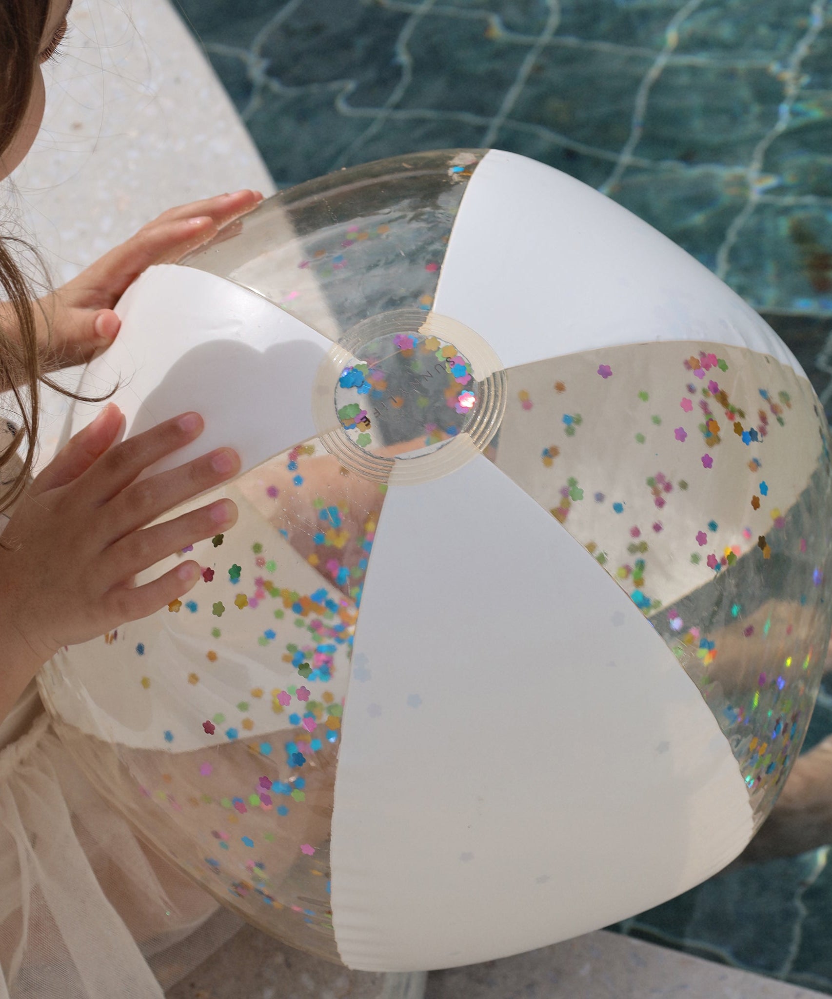 Sunnylife - Cotton Candy Aufblasbarer Glitzernder Strandball