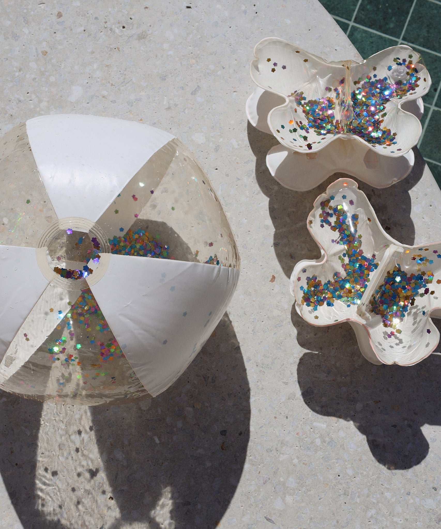 Sunnylife - Cotton Candy Aufblasbarer Glitzernder Strandball