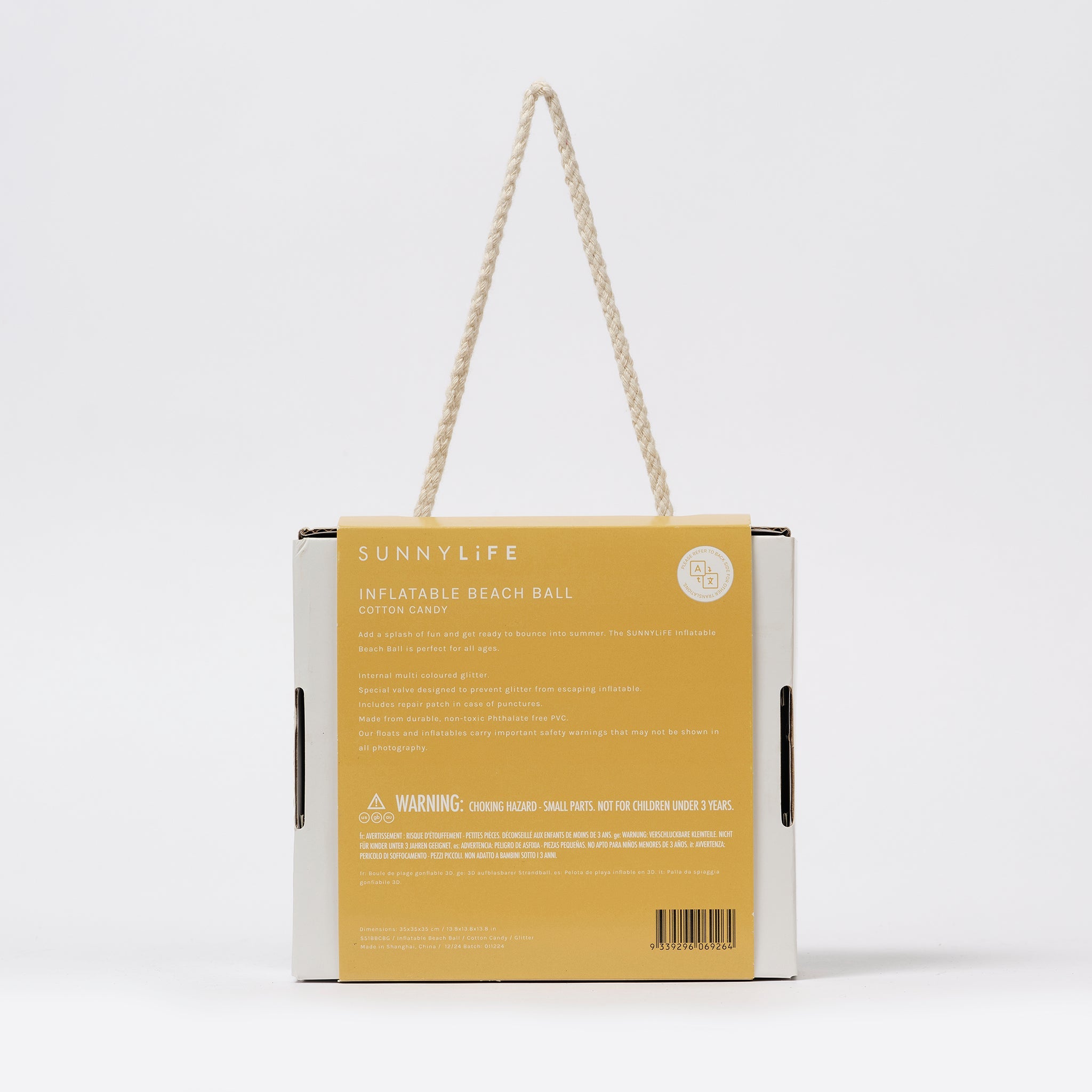 Sunnylife - Cotton Candy Aufblasbarer Glitzernder Strandball