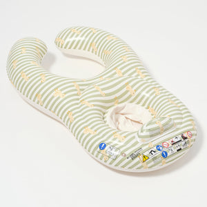 Sunnylife – Enten-Salbei-Baby-Schwimmbecken und aufblasbarer Sitz