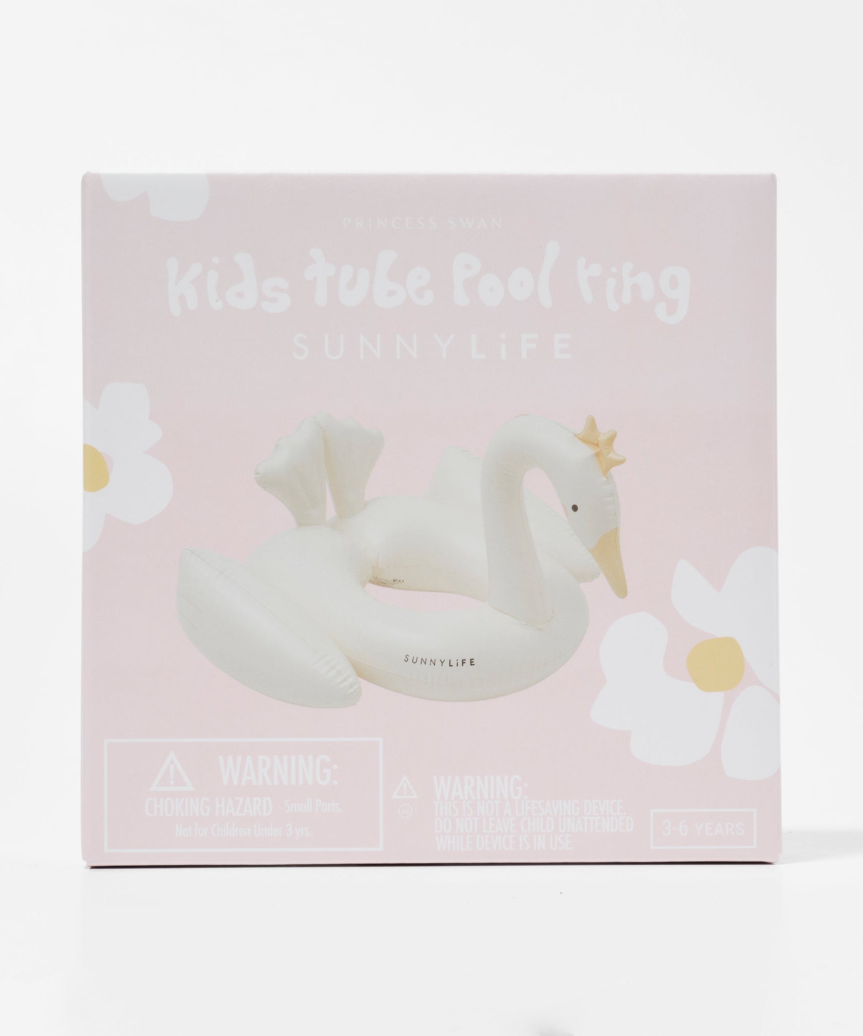Sunnylife - Prinzessin Schwan Kinder aufblasbarer Schwimmring für Meer und Pool