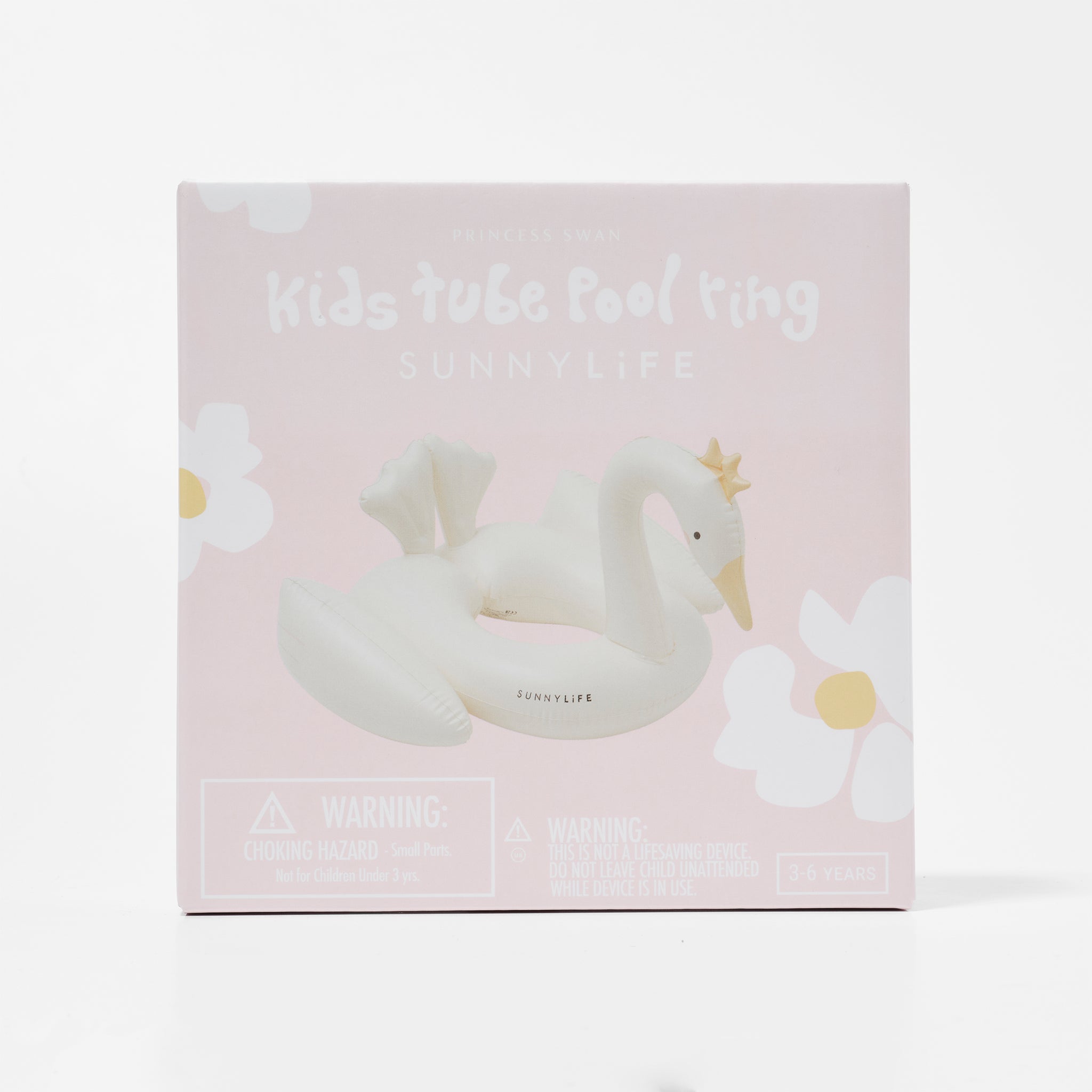 Sunnylife - Prinzessin Schwan Kinder aufblasbarer Schwimmring für Meer und Pool