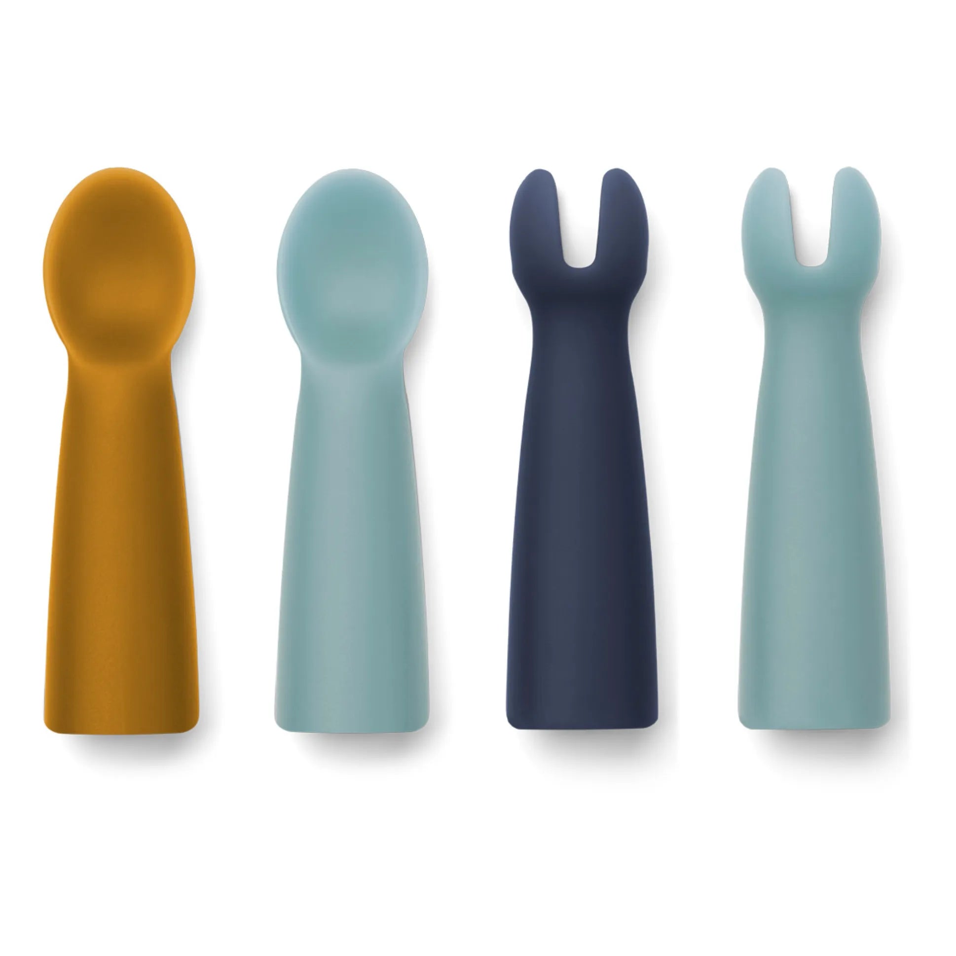 Liewood – Terra Silikon Baby Löffel-Gabel-Set | Blau