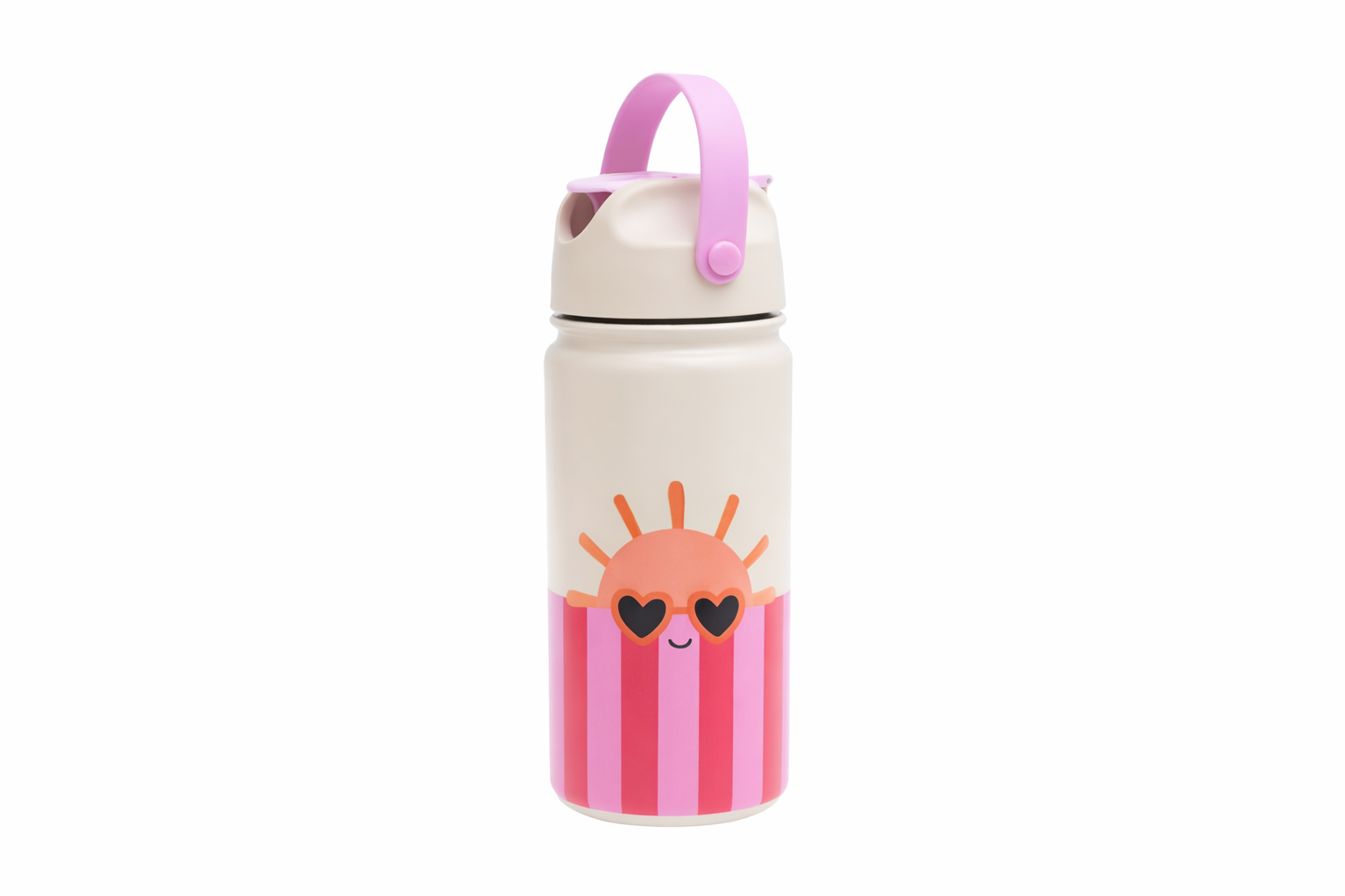 The Cotton Cloud - Club Soleil 420 ml Edelstahl-Flasche mit verstecktem Strohhalm